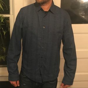 Vintage RED Long Sleeve Paisley Button Up Shirt